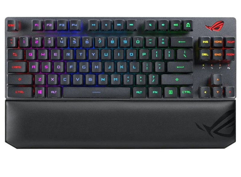 Asus ROG Strix Scope RX TKL Wireless Deluxe Optical Mechanical Gaming Keyboard (ROG RX Blue Switch Clicky & Speedy) (X807)