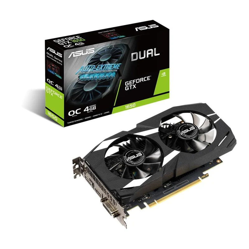 Asus Dual GeForce GTX 1650 O4G GDDR5 Graphics Card