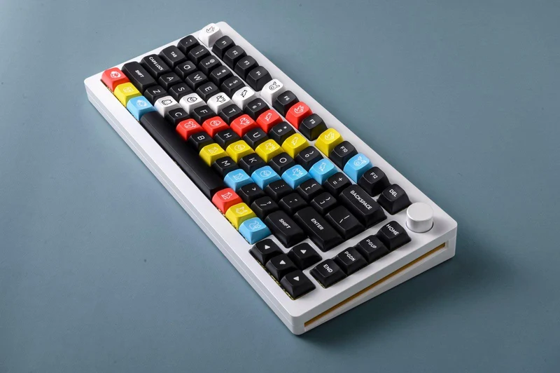 MonsGeek M1 Aluminium Case Mechanical Keyboard Hot-Swappable Gasket DIY Kit (White)