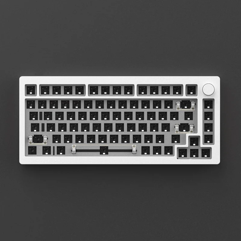 MonsGeek M1 Aluminium Case Mechanical Keyboard Hot-Swappable Gasket DIY Kit (White)