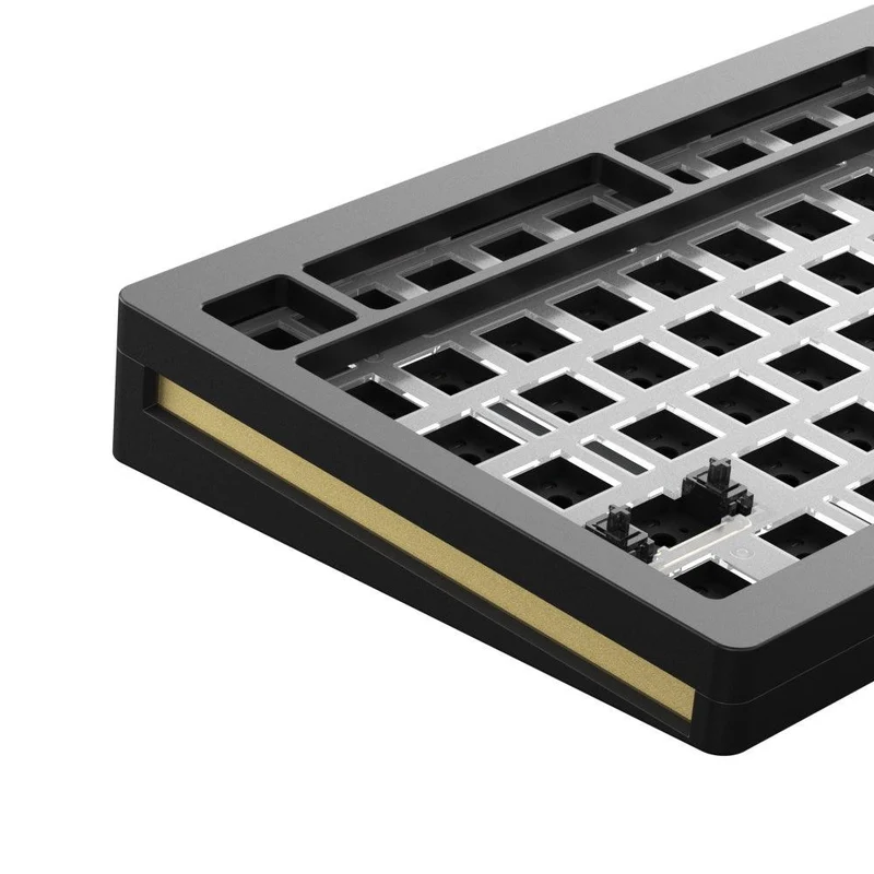 MonsGeek M1 Aluminium Case Mechanical Keyboard Hot-Swappable Gasket DIY Kit (Black)
