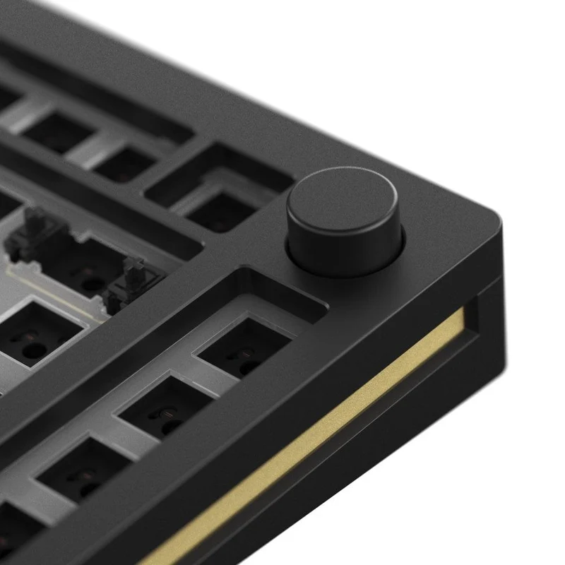 MonsGeek M1 Aluminium Case Mechanical Keyboard Hot-Swappable Gasket DIY Kit (Black)