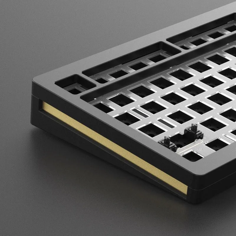 MonsGeek M1 Aluminium Case Mechanical Keyboard Hot-Swappable Gasket DIY Kit (Black)