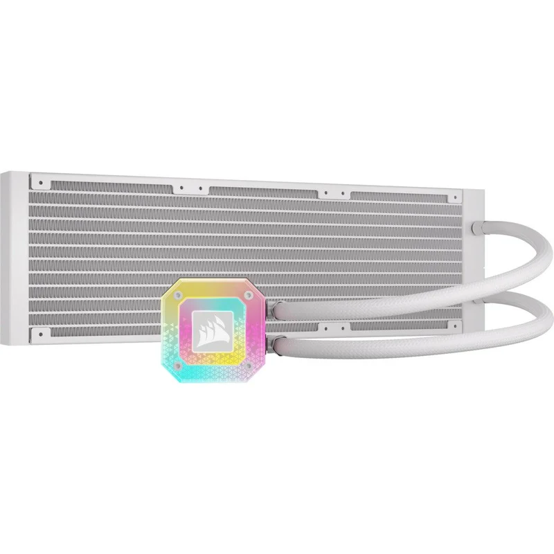 Corsair iCue H150i Elite Capellix XT Extreme Performance 360MM RGB Liquid CPU Cooler (White)