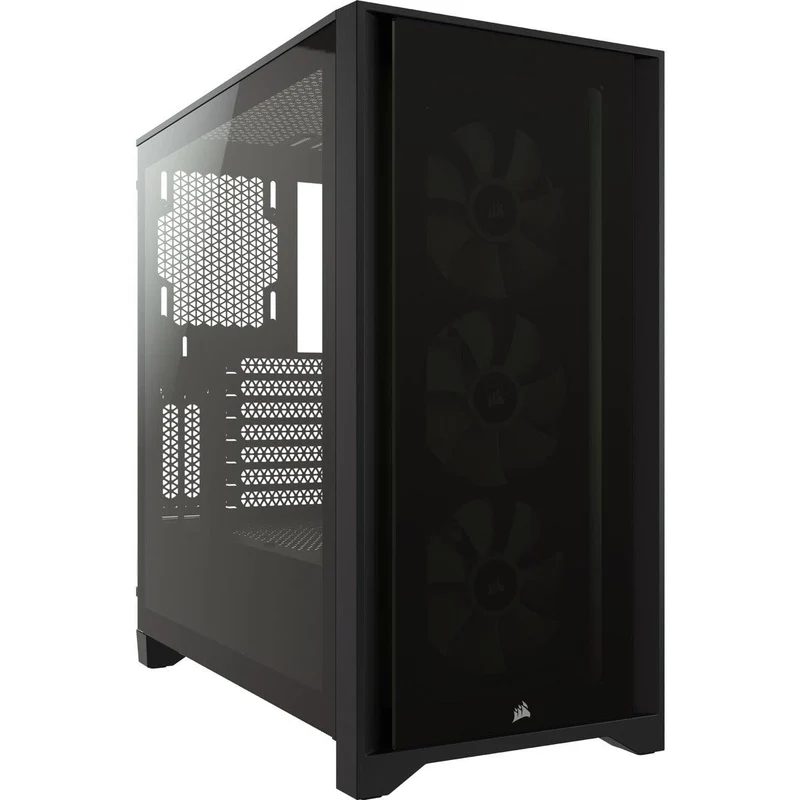 Corsair iCUE 4000X RGB Tempered Glass Mid-Tower ATX Case (Black)