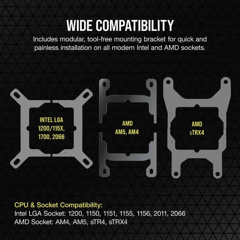 Corsair iCue H150i Elite Capellix XT Extreme Performance 360MM RGB Liquid CPU Cooler (Black)