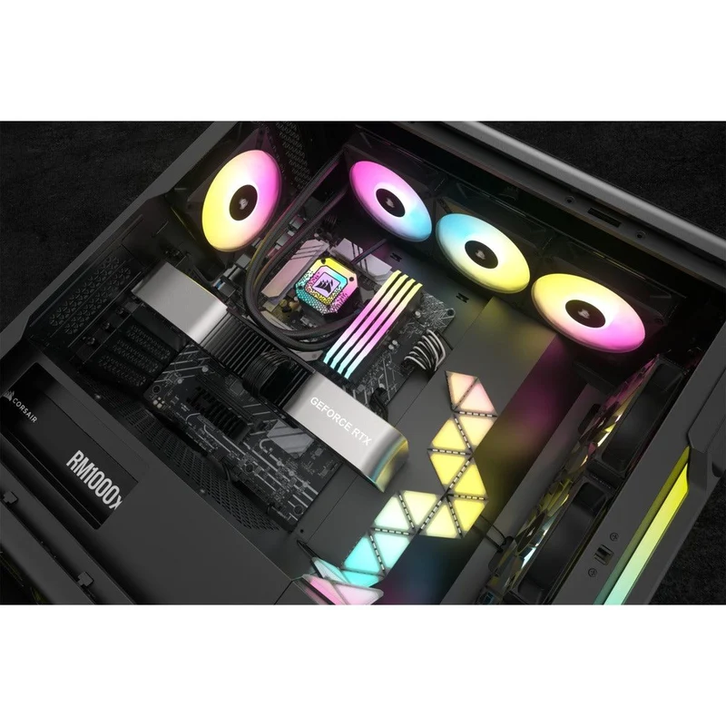 Corsair iCue H150i Elite Capellix XT Extreme Performance 360MM RGB Liquid CPU Cooler (Black)