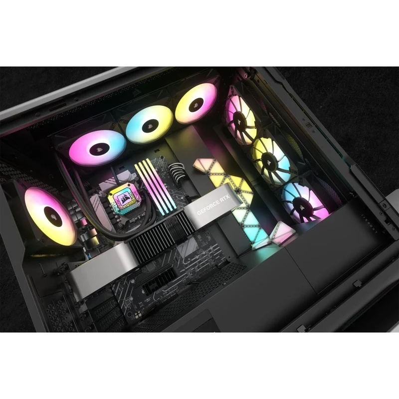 Corsair iCue H150i Elite Capellix XT Extreme Performance 360MM RGB Liquid CPU Cooler (Black)