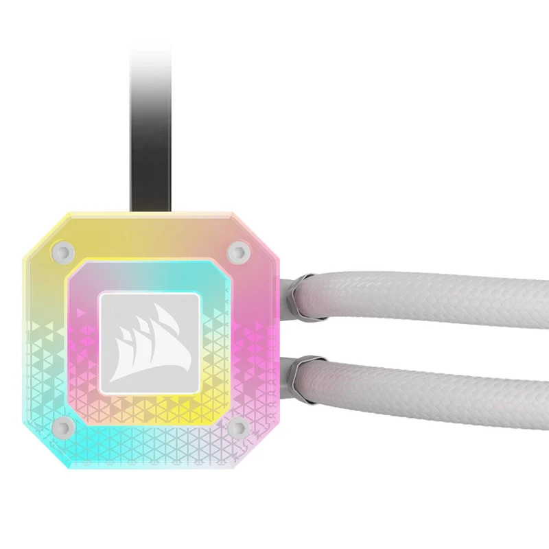 Corsair iCue H100i Elite Capellix XT Extreme Performance 240MM RGB Liquid CPU Cooler (White)