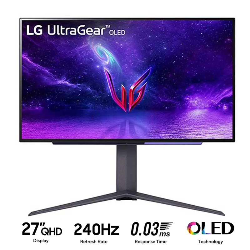 LG 27GR95QE-B 27” Ultragear OLED QHD 240HZ Gaming Monitor