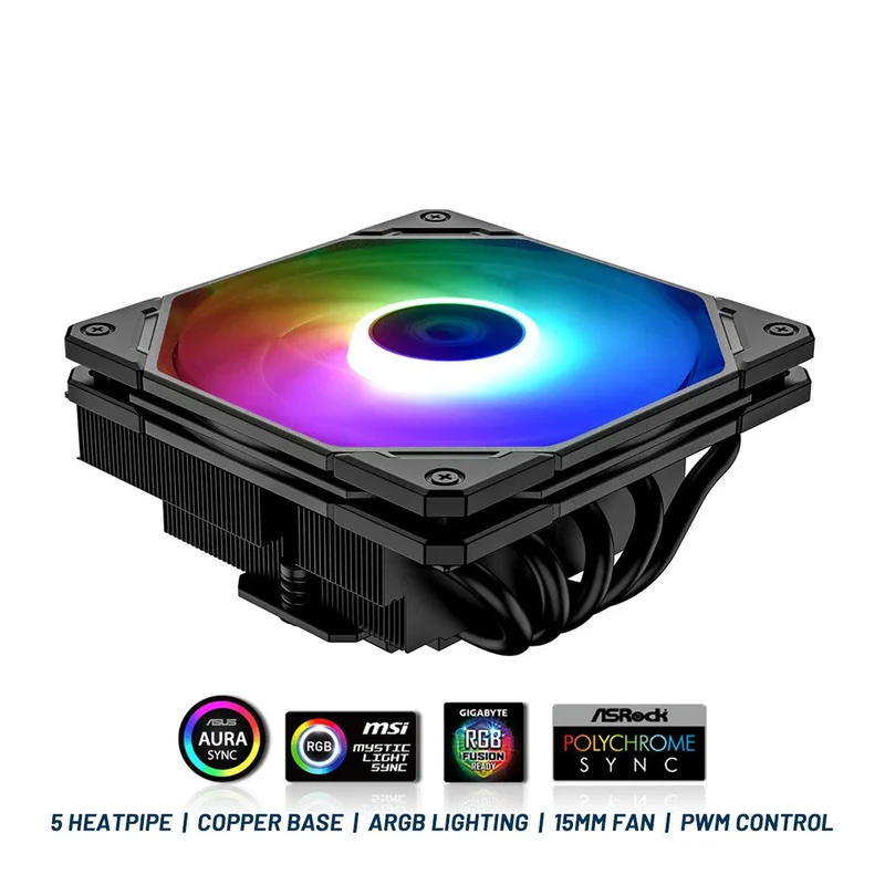 ID-Cooling IS-55 ARGB CPU Cooler (Black)