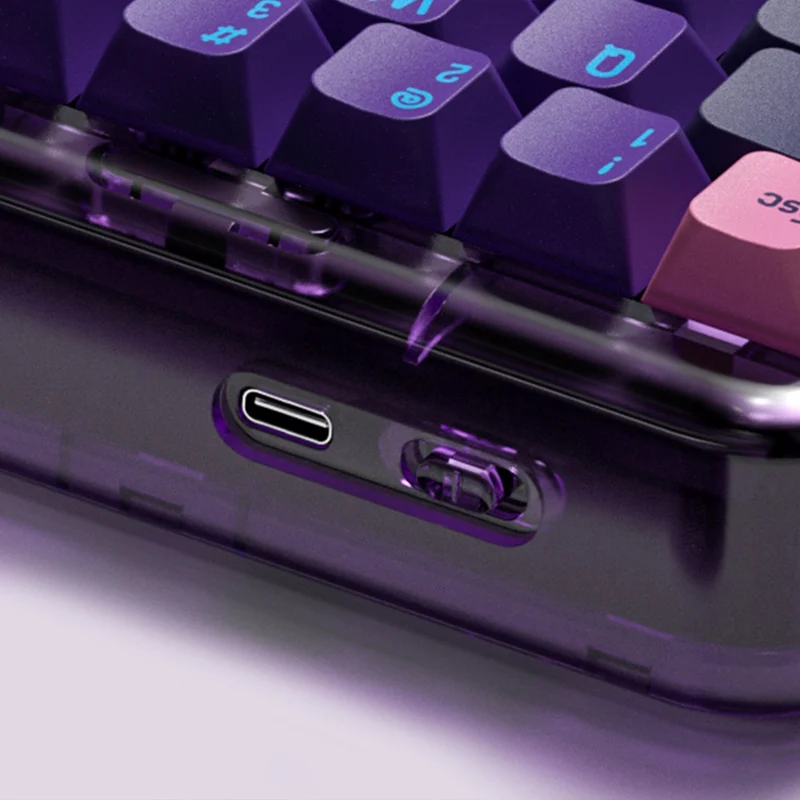MelGeek MOJO68 Neon Custom & Programmable Mechanical Keyboard (Gateron Pro Brown)