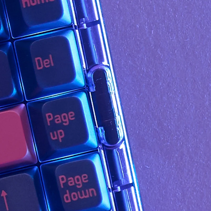 MelGeek MOJO68 Neon Custom & Programmable Mechanical Keyboard (Gateron Pro White)