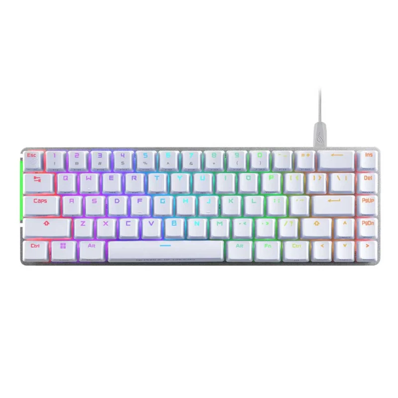 Asus ROG Falchion Ace M602 65% RGB Compact Gaming Mechanical Keyboard (ROG NX Blue Switch Clicky & Tactile) (White)