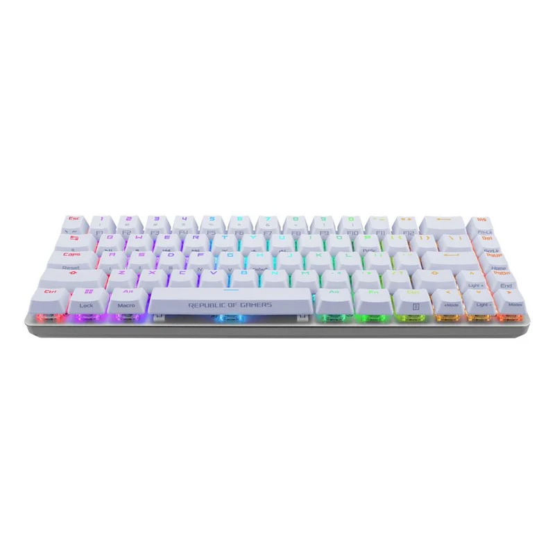 Asus ROG Falchion Ace M602 65% RGB Compact Gaming Mechanical Keyboard (ROG NX Blue Switch Clicky & Tactile) (White)