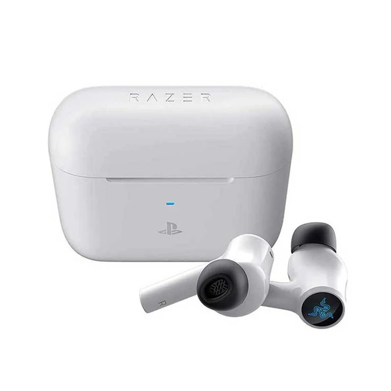 Razer Hammerhead Hyperspeed Wireless Multi-Platform Gaming Earbuds For PS5 (White)