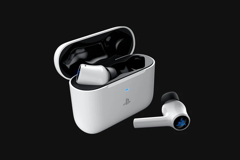 Razer Hammerhead Hyperspeed Wireless Multi-Platform Gaming Earbuds For PS5 (White)