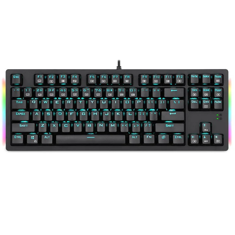 E-YOOSO K-620 Single Light With RGB Side Light 87 Keys Mechanical Keyboard Black (Red Switch)