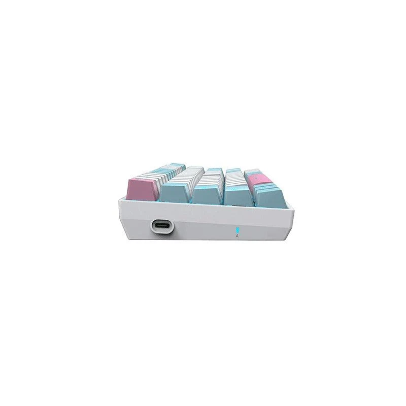 E-YOOSO Z-686 Single Light 68 Keys Hot Swappable Mechanical Keyboard White/Blue (Blue Switch)