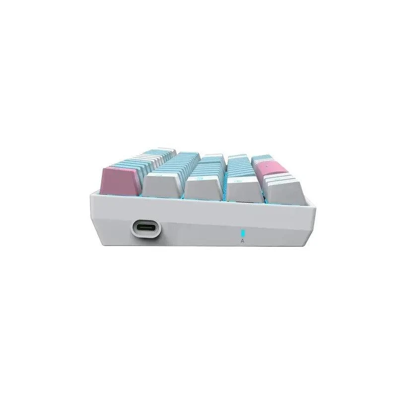 E-YOOSO Z-686 Single Light 68 Keys Hot Swappable Mechanical Keyboard Blue/White (Red Switch)