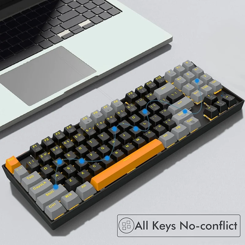 E-YOOSO Z-13 Single Light 89 Keys Mechanical Keyboard Black/Gray (Brown Switch)