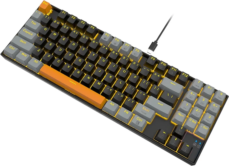E-YOOSO Z-13 Single Light 89 Keys Mechanical Keyboard Black/Gray (Blue Switch)