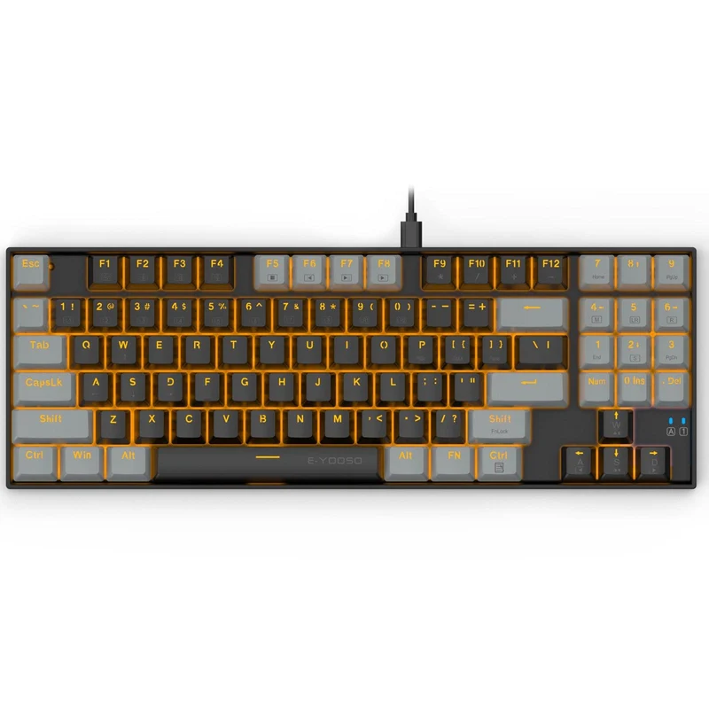 E-YOOSO Z-13 Single Light 89 Keys Mechanical Keyboard Black/Gray (Blue Switch)