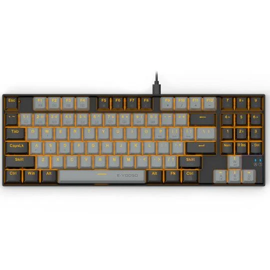 E-YOOSO Z-13 Single Light 89 KEYS Mechanical Keyboard Gray/Black (Red Switch)