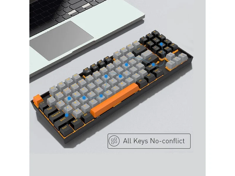 E-YOOSO Z-13 Single Light 89 KEYS Mechanical Keyboard Gray/Black (Red Switch)