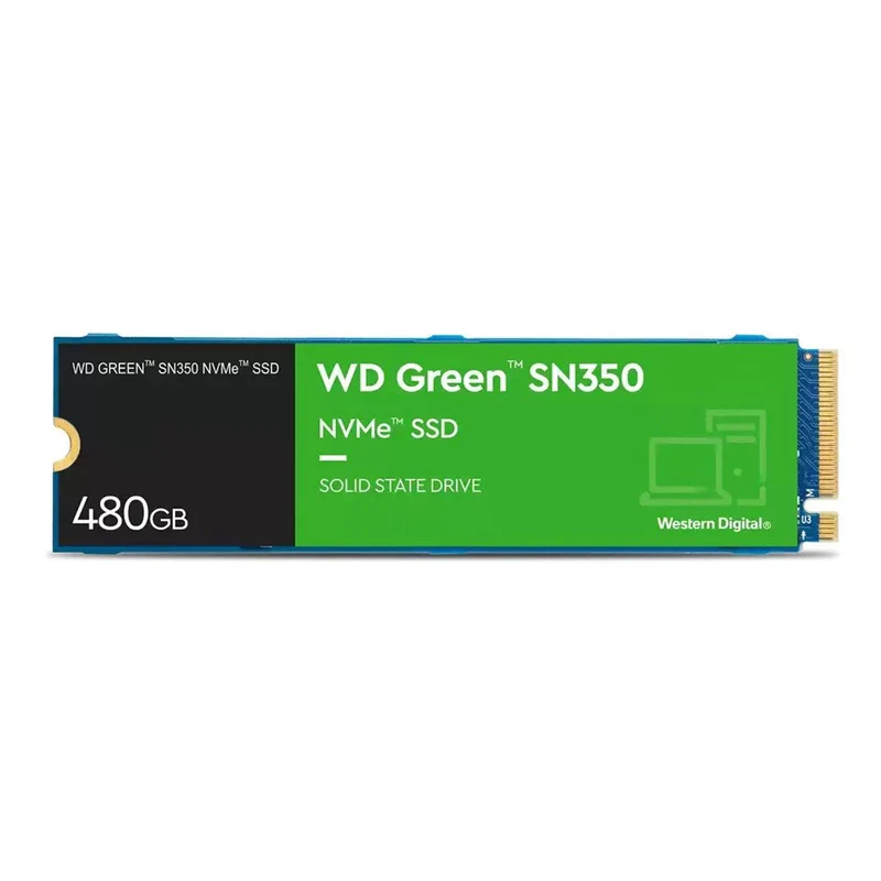 WD Green SN350 480GB M.2 2280 PCIE Internal SSD (WDS480G2G0C)