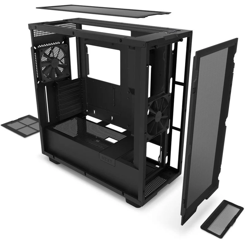 NZXT H7 Flow Mid-Tower Airflow Case (Matte Black) (CM-H71FB-01)