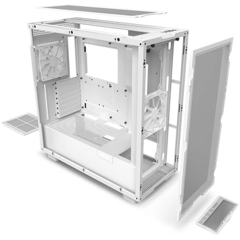 NZXT H7 Flow Mid-Tower Airflow Case (Matte White) (CM-H71FW-01)