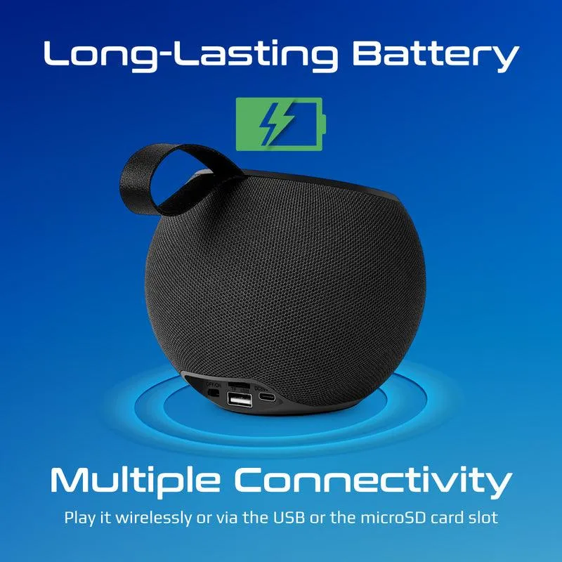 Promate Juggler Lumiflux Wireless High-Definition Speaker (Black)
