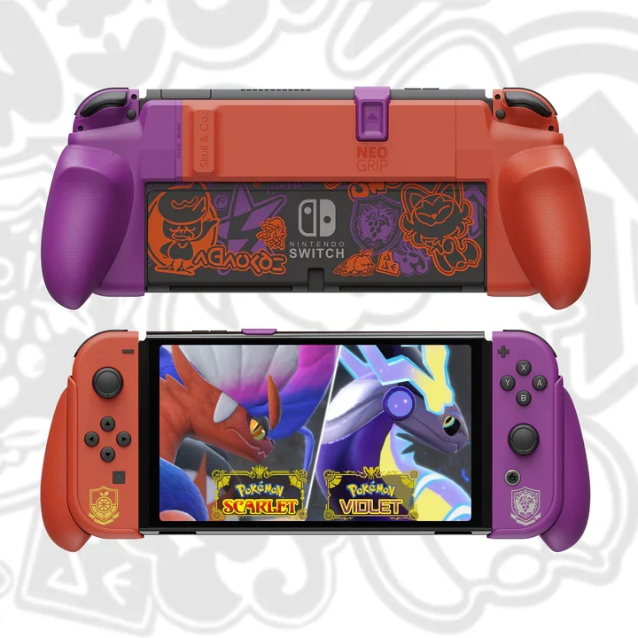 NSW SKULL & CO. Neogrip Limited Edition Pokemon Scarlet & Violet For Switch OLED/Switch (NSNG-LTD-SV)
