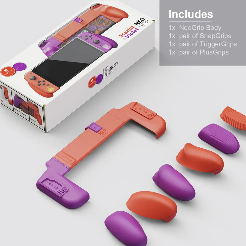 NSW SKULL & CO. Neogrip Limited Edition Pokemon Scarlet & Violet For Switch OLED/Switch (NSNG-LTD-SV)