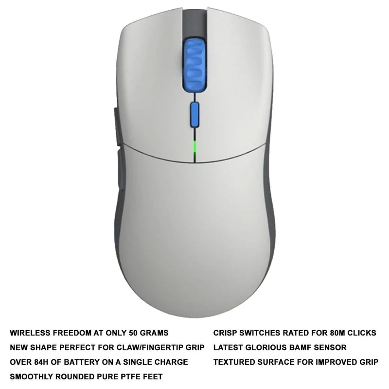 Glorious Forge Series One Pro Wireless Gaming Mouse (Vidar Blue)