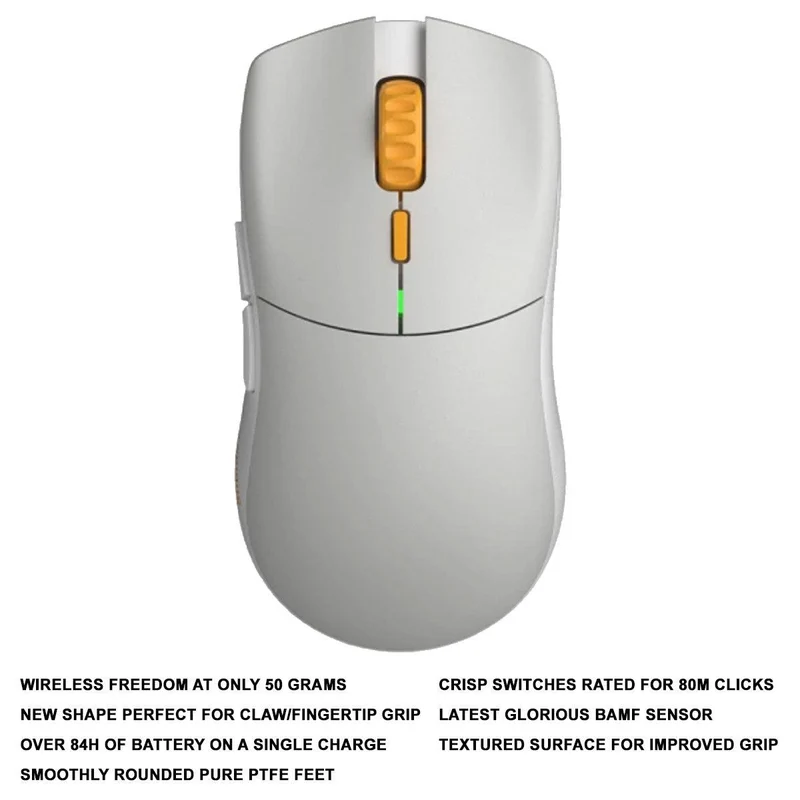 Glorious Forge Series One Pro Wireless Gaming Mouse (Genos Yellow)