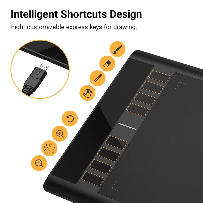Ugee M708 10" Pen Tablet (Black)