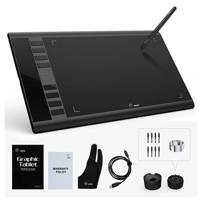 Ugee M708 10" Pen Tablet (Black)