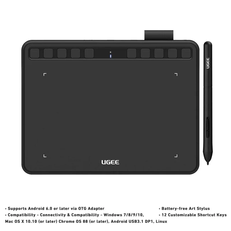 Ugee S1060 10" Pen Tablet (Carbon Black)