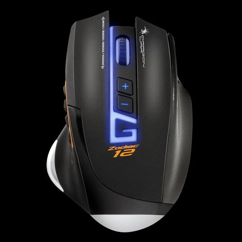 Dragonwar Zodiac 12 G13 Ergonomic MOBA/MMO Professional Gaming Mouse (ELE-G13-BK)