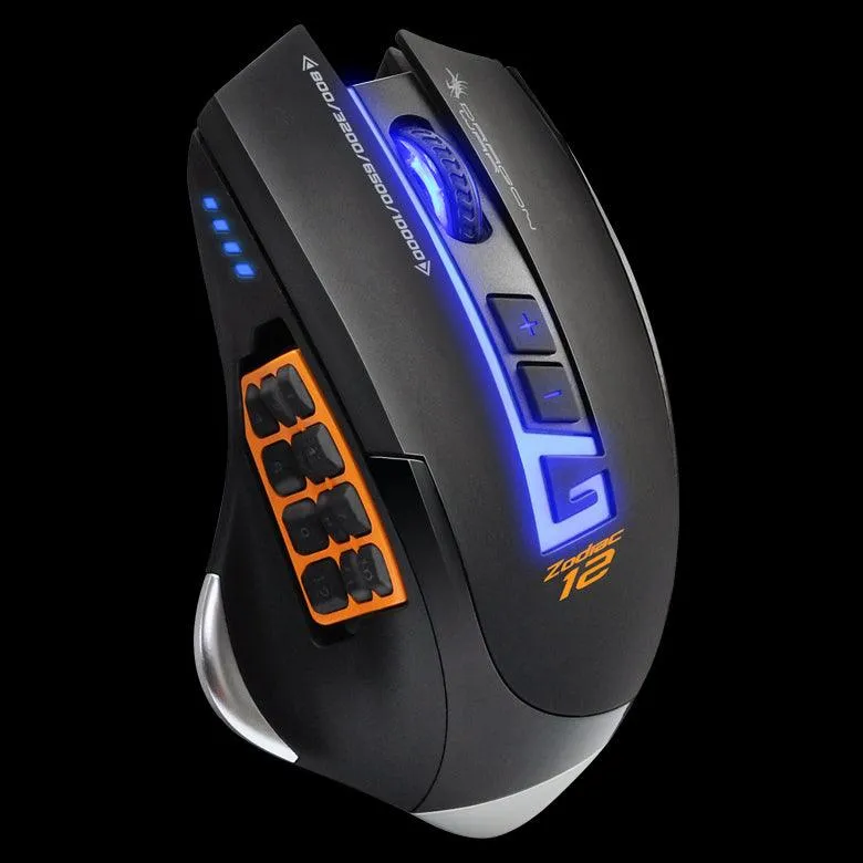 Dragonwar Zodiac 12 G13 Ergonomic MOBA/MMO Professional Gaming Mouse (ELE-G13-BK)