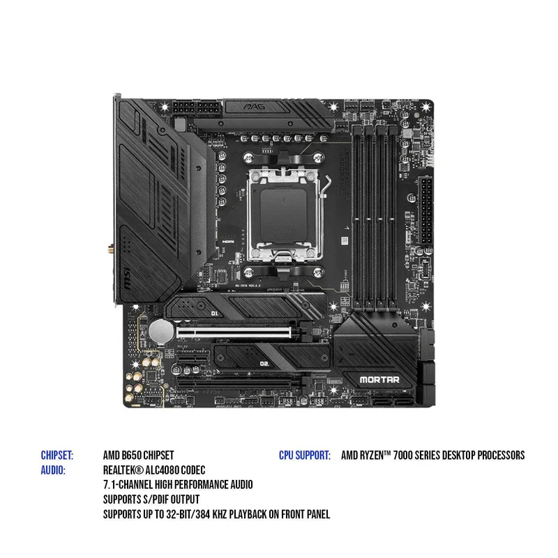 MSI Mag B650M Mortar Wifi AMD Motherboard