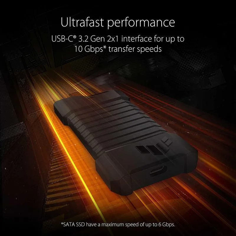 Asus TUF Gaming A1 USB 3.2 GEN2 SSD Enclosure (Black) (ESD-T1A)