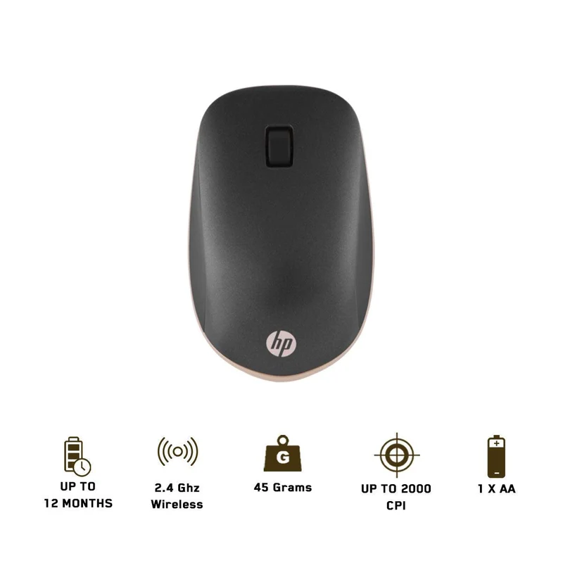 HP 410 Slim Bluetooth Mouse (Ash Silver) (4M0X5AA)