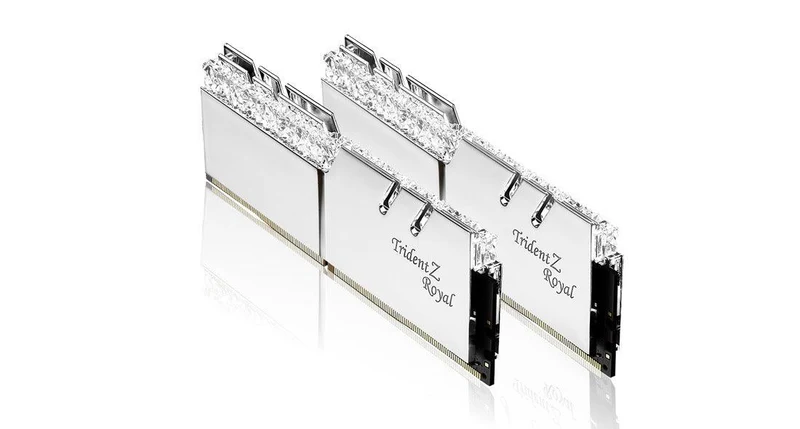 G.Skill Trident Z Royal RGB 32GB (2 X 16GB) DDR4 3600MHZ Memory (Silver) (F4-3600C18D-32GTRS)