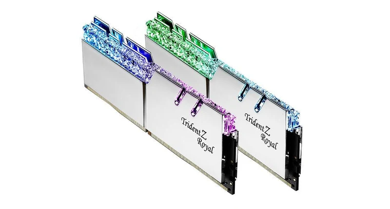 G.Skill Trident Z Royal RGB 16GB (2 X 8GB) DDR4 3600MHZ Memory (Silver) (F4-3600C18D-16GTRS)