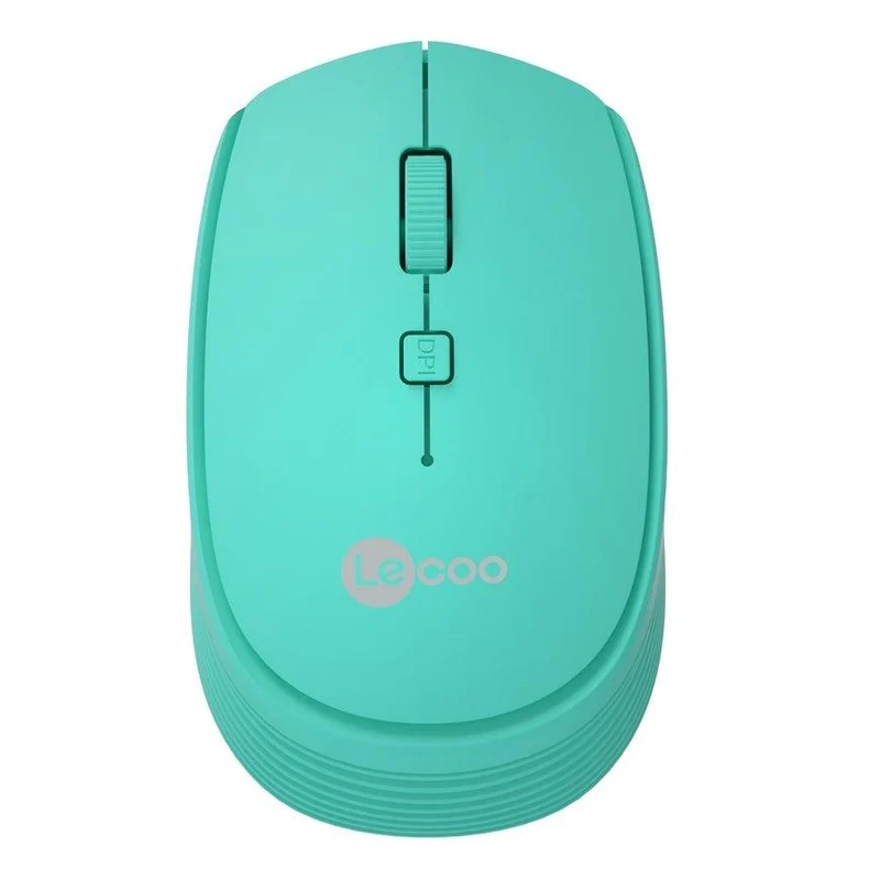 Lenovo Lecoo WS202 2.4G Wireless Mouse (Cyan)