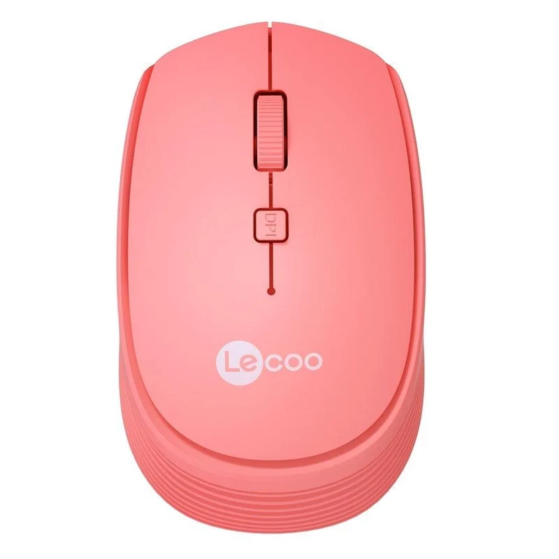Lenovo Lecoo WS202 2.4G Wireless Mouse (Pink)