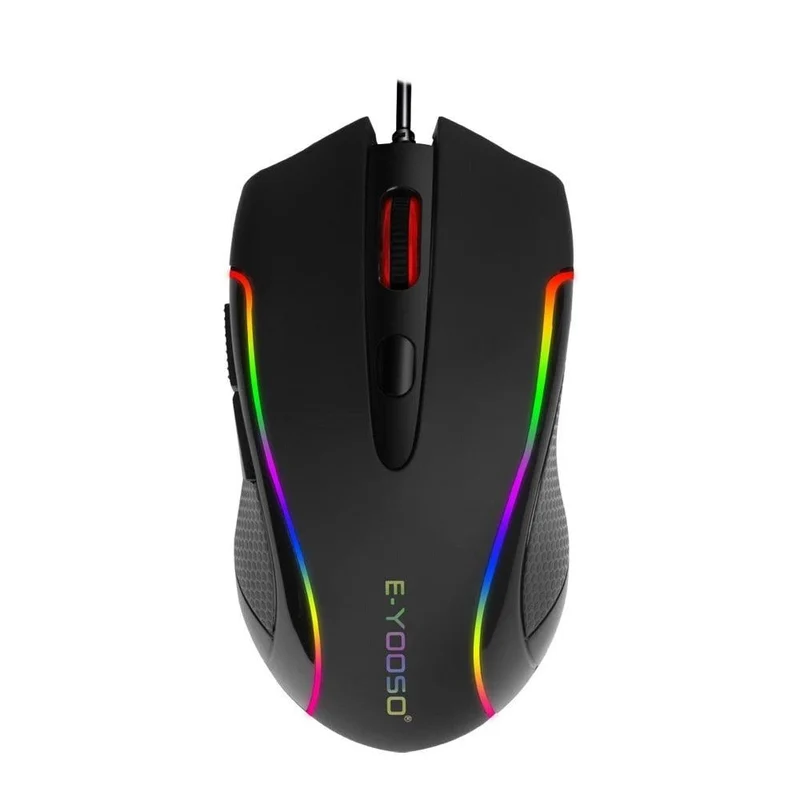 E-Yooso X-7 RGB Ergonomic Gaming Mouse (Black)